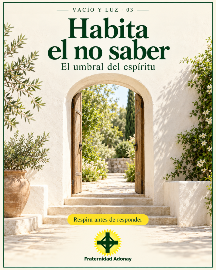 El umbral del espíritu. Respira antes de responder. Vacío y Luz, capítulo 03.